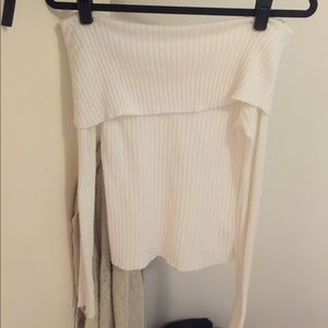 Off the shoulder top white